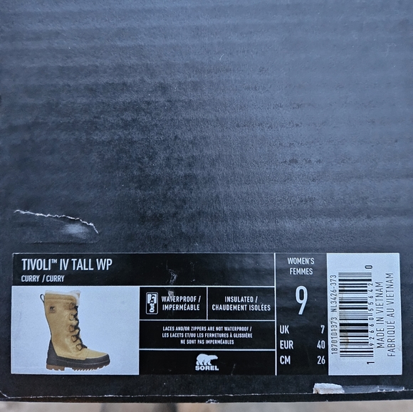 Never worn SOREL TIVOLI IV TALL WP - waterproof /insulated - Picture 3 of 4